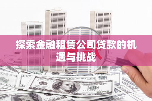 云龙探索金融租赁公司贷款的机遇与挑战