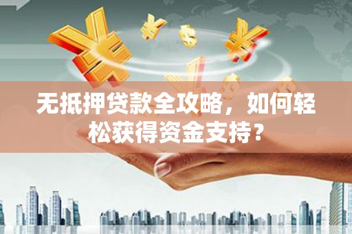 云龙无抵押贷款全攻略，如何轻松获得资金支持？