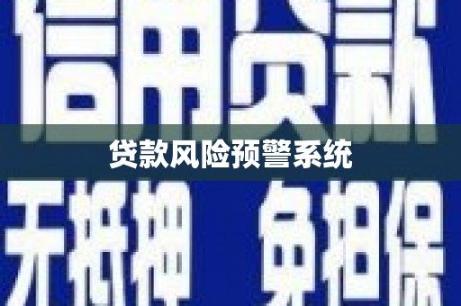 云龙贷款风险预警系统