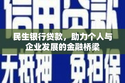 云龙民生银行贷款，助力个人与企业发展的金融桥梁