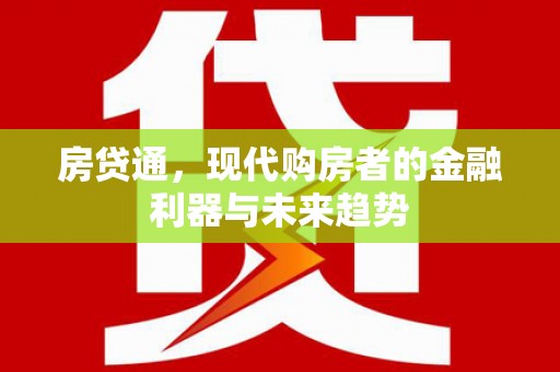 云龙房贷通，现代购房者的金融利器与未来趋势