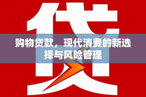 云龙购物贷款，现代消费的新选择与风险管理