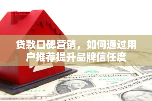云龙贷款口碑营销，如何通过用户推荐提升品牌信任度
