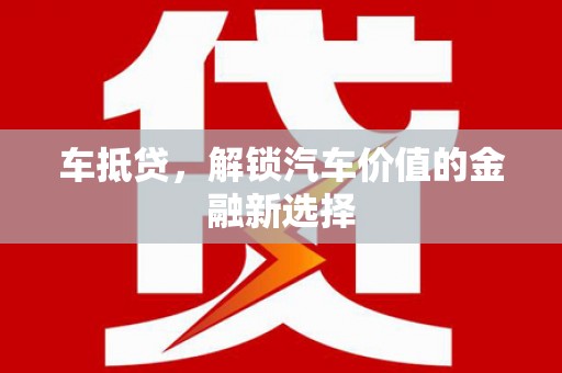 云龙车抵贷，解锁汽车价值的金融新选择
