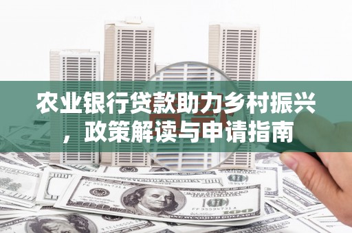 云龙农业银行贷款助力乡村振兴，政策解读与申请指南