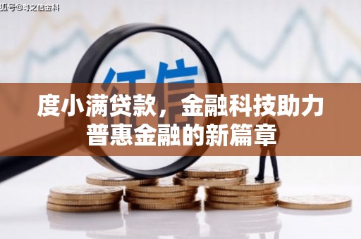 云龙度小满贷款，金融科技助力普惠金融的新篇章