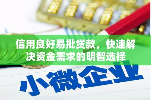 云龙信用良好易批贷款，快速解决资金需求的明智选择