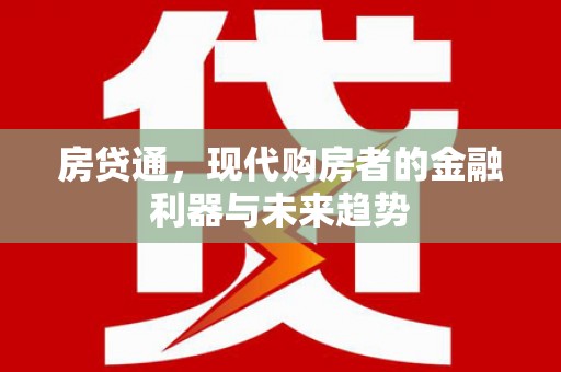 云龙房贷通，现代购房者的金融利器与未来趋势