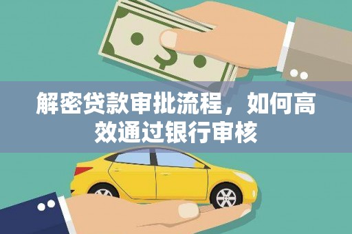 云龙解密贷款审批流程，如何高效通过银行审核