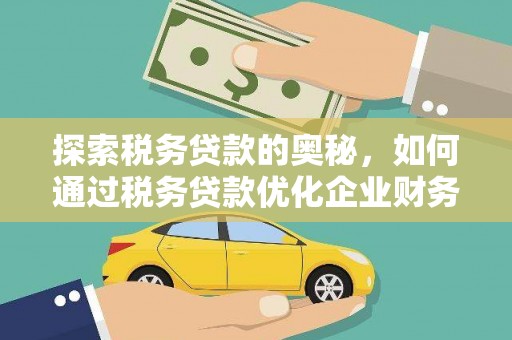 云龙探索税务贷款的奥秘，如何通过税务贷款优化企业财务