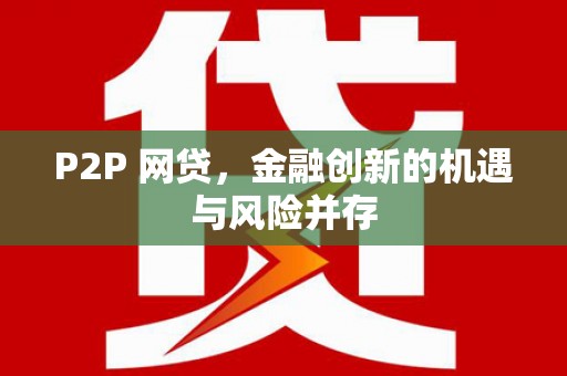 云龙P2P 网贷，金融创新的机遇与风险并存