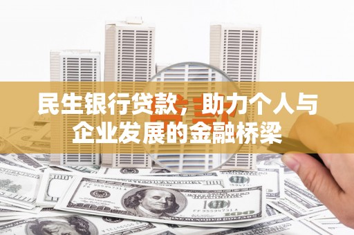 云龙民生银行贷款，助力个人与企业发展的金融桥梁