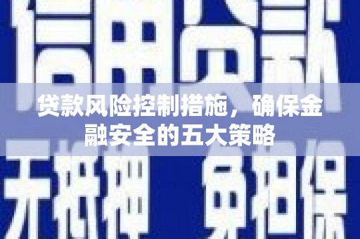 云龙贷款风险控制措施，确保金融安全的五大策略