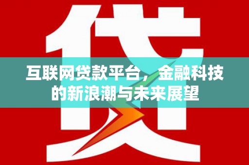 云龙互联网贷款平台，金融科技的新浪潮与未来展望