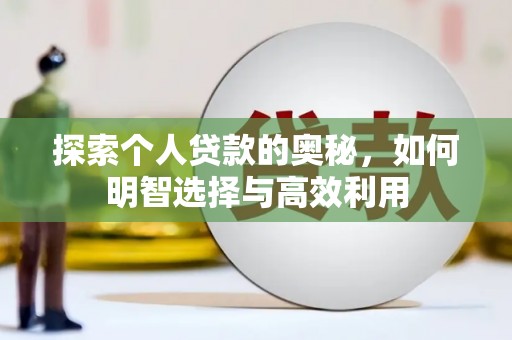 云龙探索个人贷款的奥秘，如何明智选择与高效利用