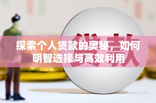 云龙探索个人贷款的奥秘，如何明智选择与高效利用