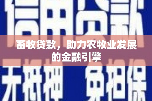 云龙畜牧贷款，助力农牧业发展的金融引擎