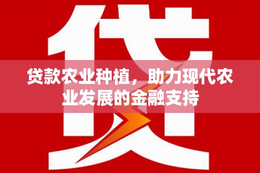 云龙贷款农业种植，助力现代农业发展的金融支持
