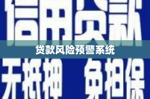 云龙贷款风险预警系统